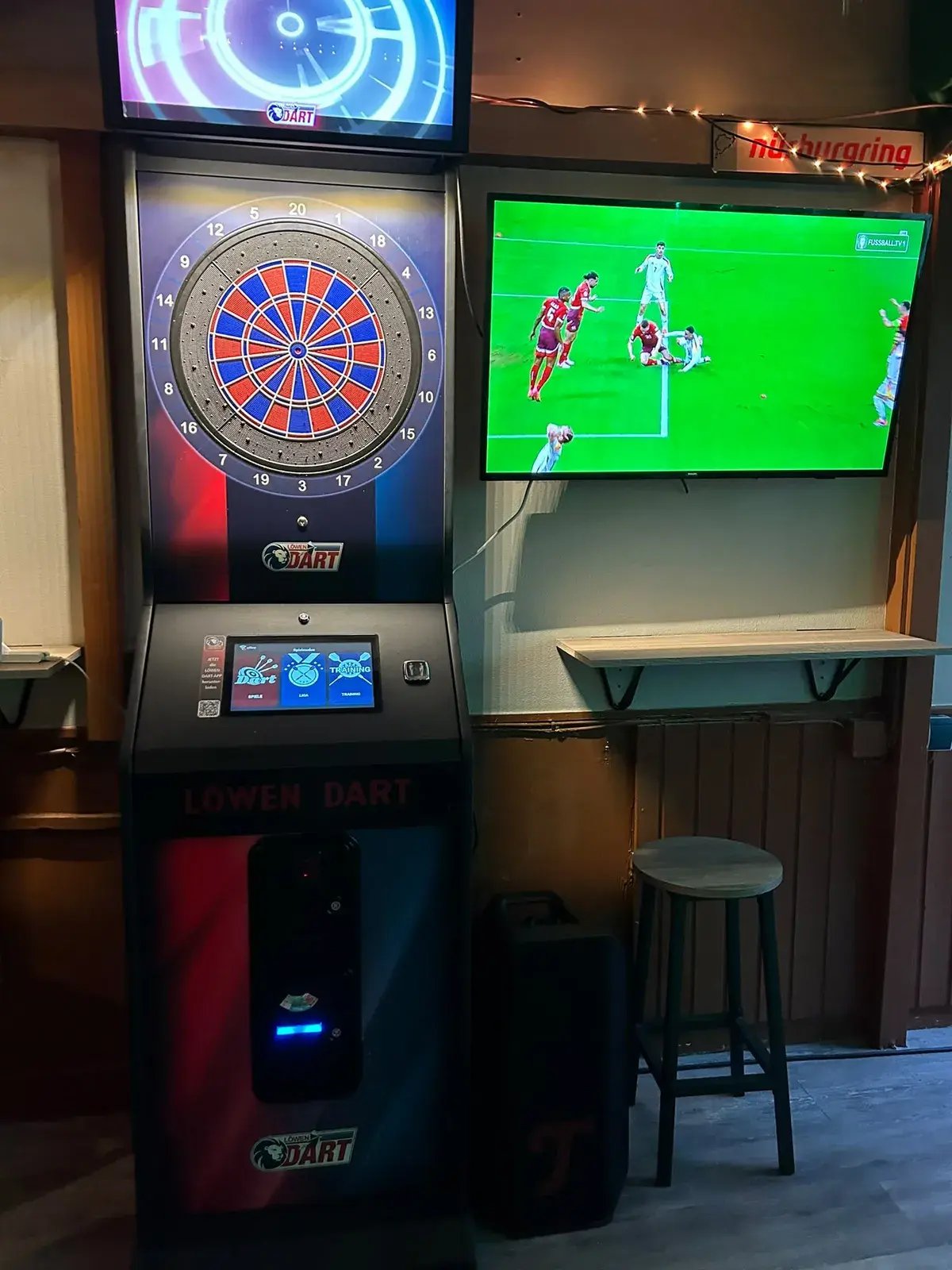 Dart und Sport auf dem Bildschirm