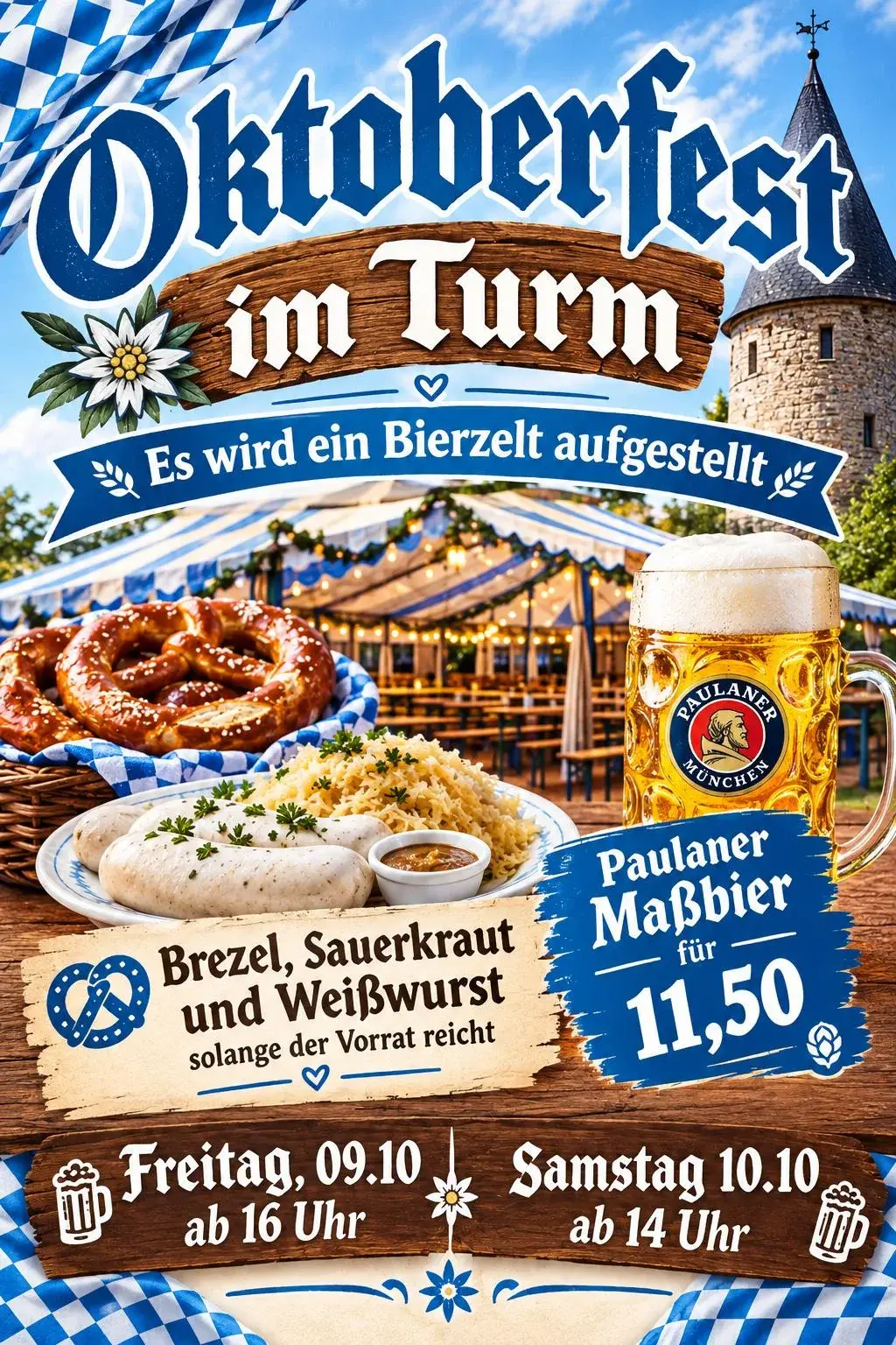 Plakat: Oktoberfest im Turm